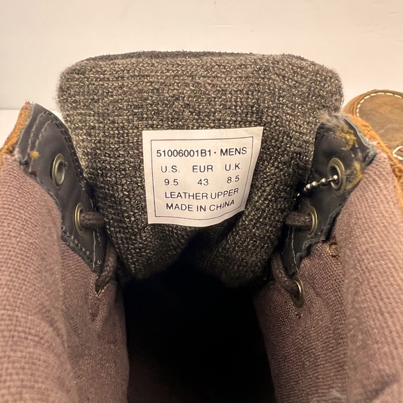 LEVIS, DAWSON TUMBLED UPPER LEATHER BOOTS, TWO TONE BROWN COLOR, MEN’S SIZE 9.5 - Picture 13 of 16